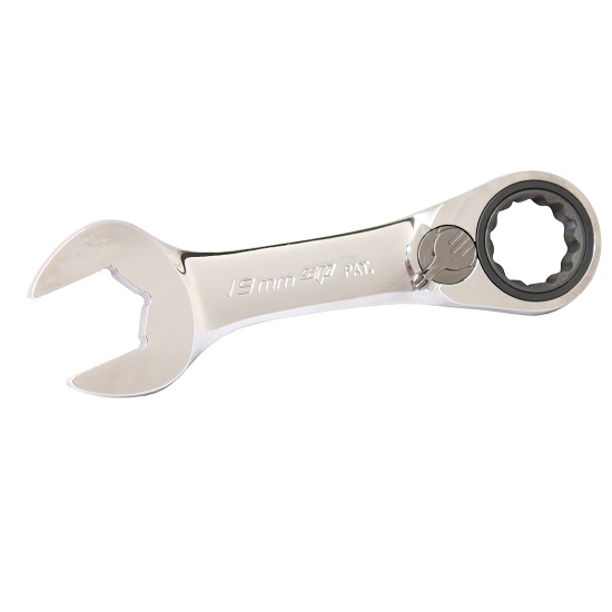 8mm Reversible Geardrive Stubby Ring and Open End Spanner - SP Tools