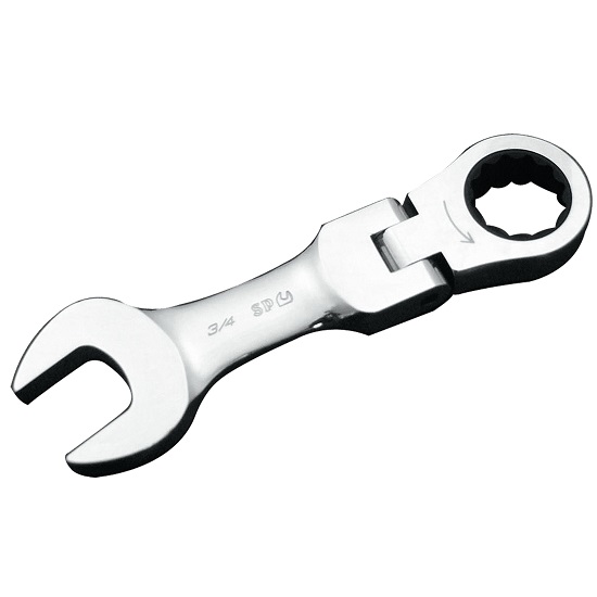 5/16” Stubby Flexhead Geardrive Ring and Open End Spanner - SP Tools