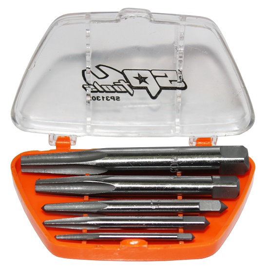 5pce Square Screw Extractor Set - SP Tools