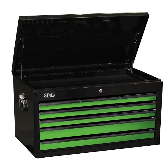 7 Draw Custom Sumo Tool Box - Black/Green - SP Tools