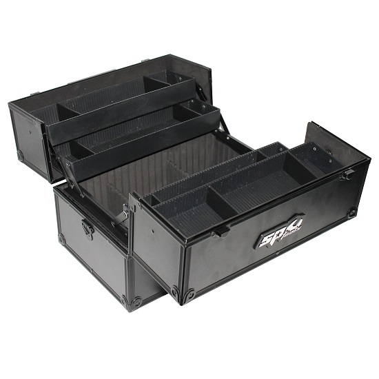 5 Tray Race Technician Tool Box - Black - SP Tools