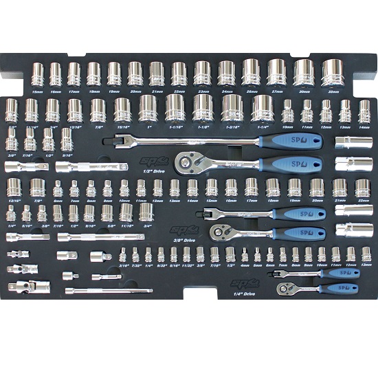 103pce Eva Sockets and Accessories Tool Kit - Metric/Imperial - SP Tools