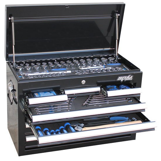 201pce Metric/Imperial Tool Kit In Custom Tool Box - SP Tools