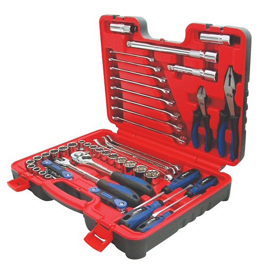 60pce Tool Kit In X-Case - Metric/Imperial - SP Tools