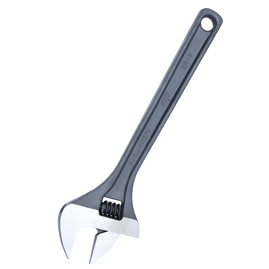 150mm Premium Adjustable Wrench Black - SP Tools