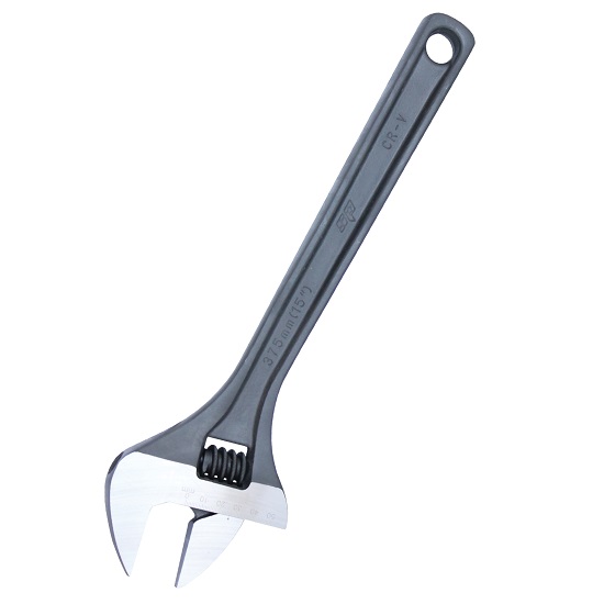200mm Premium Adjustable Wrench Black - SP Tools