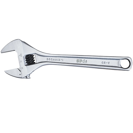 250mm Premium Adjustable Wrench Chrome - SP Tools