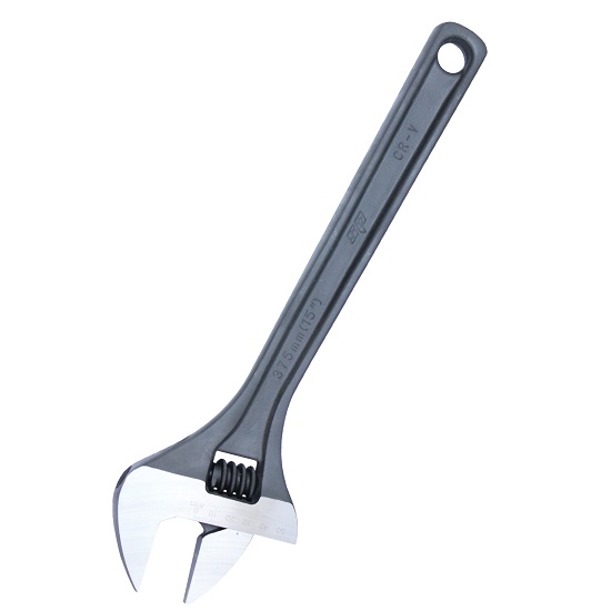 250mm Premium Adjustable Wrench Black - SP Tools