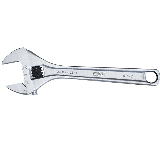 375mm Premium Adjustable Wrench Chrome - SP Tools