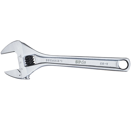 450mm Premium Adjustable Wrench Chrome - SP Tools