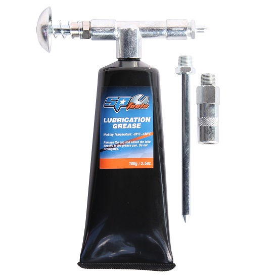 Grease Gun Mini Inc Grease & 3 Tips - SP Tools