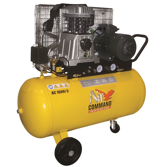 16CFM 3HP Compressor 100L Tank 3 Phase - Air Command