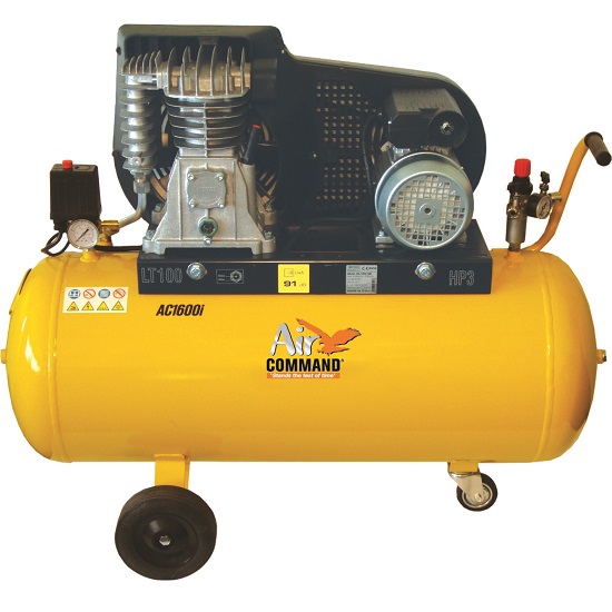 16CFM 3HP Compressor 100L Tank - Air Command