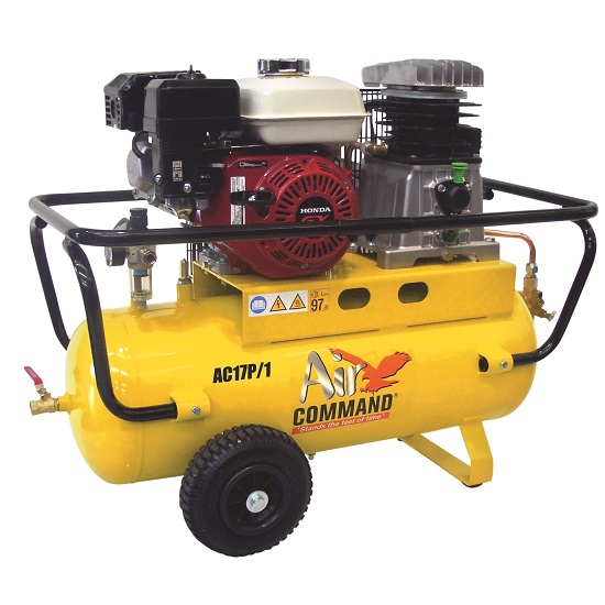 AC17P/1 GX160 Honda Powered Compressor 60L Tank - Air Command