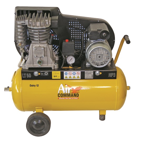 Dairy 1212CFM 2HP Compressor 50L Tank - Air Command