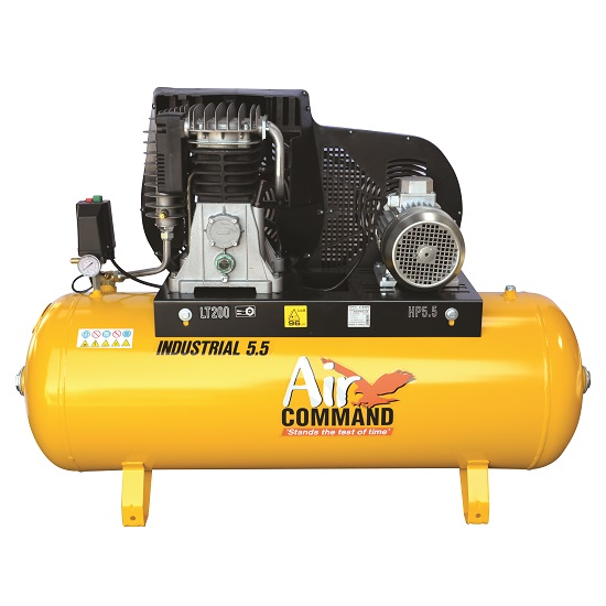 Industrial 5.5HP Compressor 200L Tank - Air Command