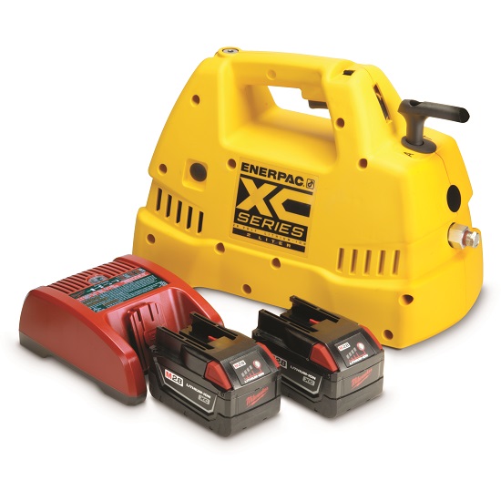 P-XC1202ME - CORDLESS HYDRAULIC PUMP c/w 240V BATTS & CHARGER 