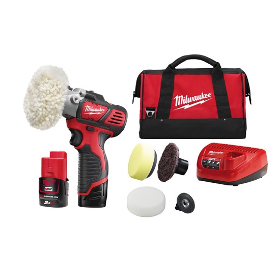 M12 Brushed Polisher/Sander - 2.0Ah Kit - Milwaukee