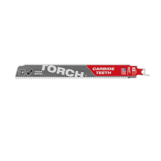 3pk 230mm X 7TPI “THE TORCH” with Carbide Teeth SAWZALL Blades - Milwaukee