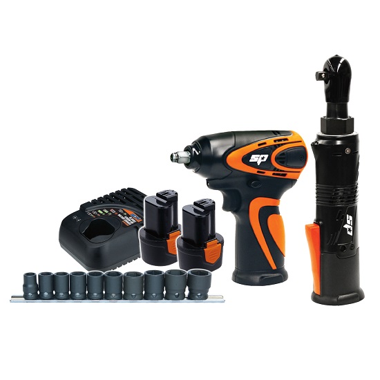 Cordless 12V Combo Kit- 3/8 Impact Wrench - SP Tools