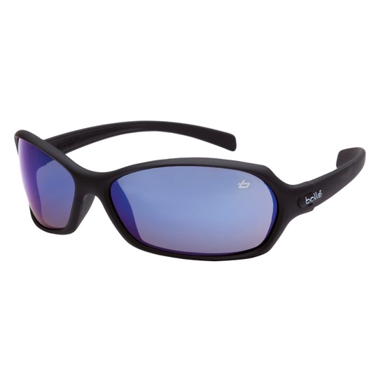 box10 Bolle Hurricane Black/Blue Flash Lens Specs