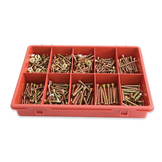 340pc Self Drilling Screw Assortment