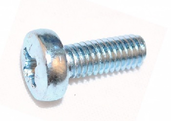 M06x25mm PAN POZI MACHINE SCREWS ZP