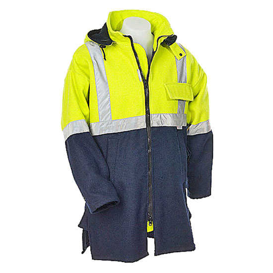 ArcPro Arc Rated Fire Retardant Lined Wool Hi-Vis Jacket - STL Logoed