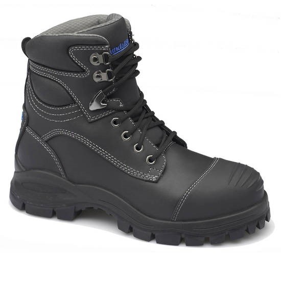 Blundstone 991 Lace-Up Safety Boots - Black - #07