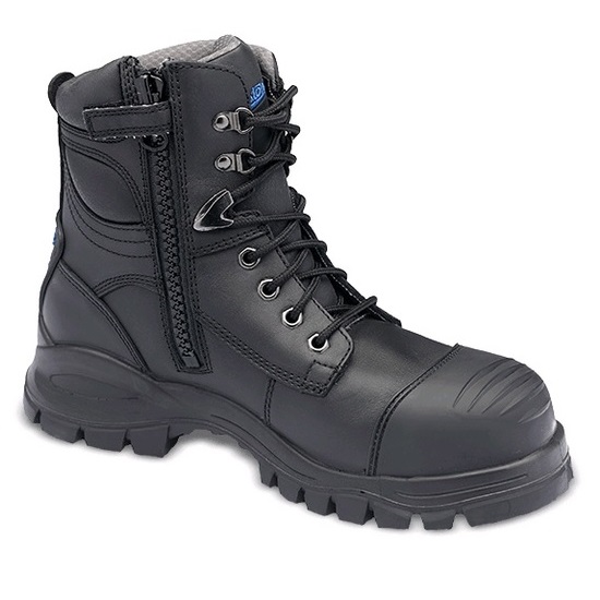 Blundstone 997 Lace-Up and Zip Safety Boot with Steel Toecap