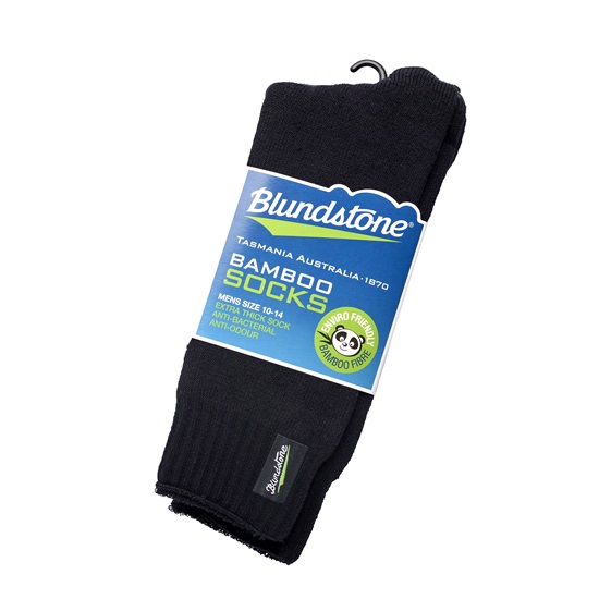 BAMBOO SOCK BLACK SIZE 10-14