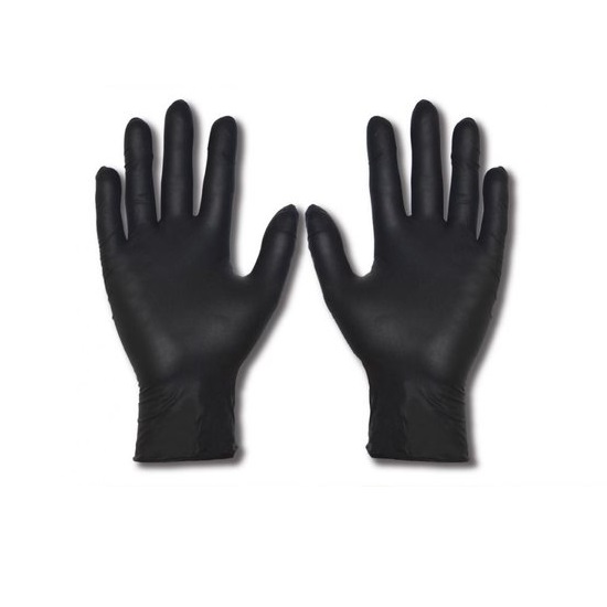 box100 Black Armour Nitrile Disposable Gloves