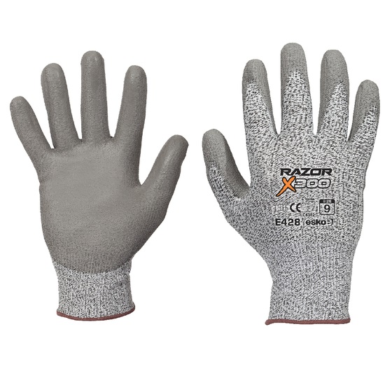 Razor X320 Level 3 Cut Protection PU Palm Coated Gloves