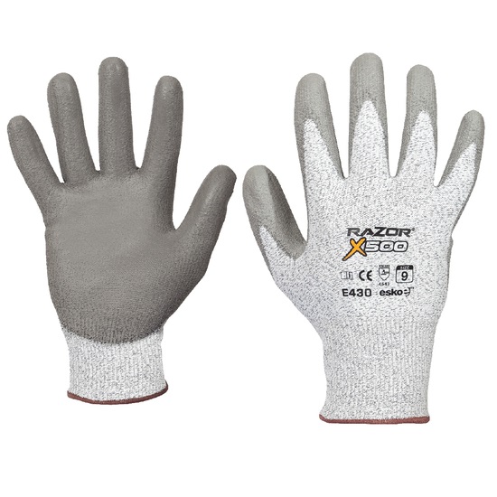 Razor X500 Level 5 Cut Protection PU Palm Coated Gloves