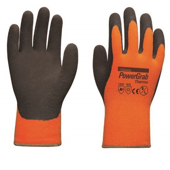 Powergrab Thermal Latex Dip Gloves