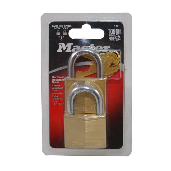 P/LOCK BRASS 40MM 22MM SHK