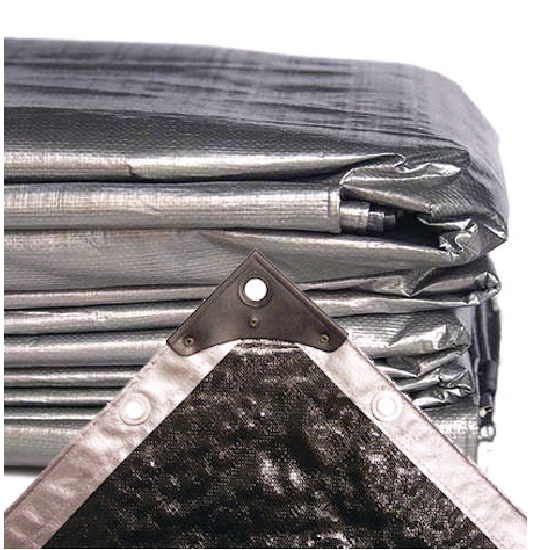 Tarp 9.1m x 9.1m Extra Heavy Duty Silver/Black