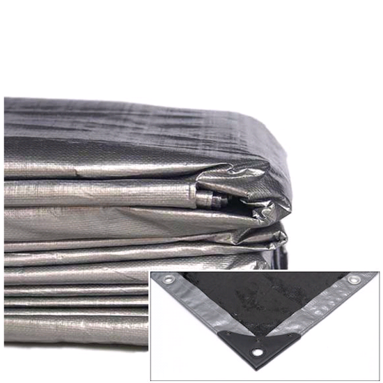 Tarp 30FT X 50FT Extra Heavy Duty Silver/Black