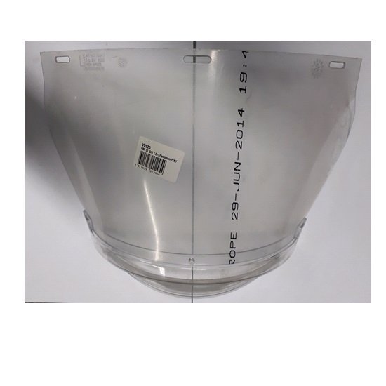 ea-175mm CLEAR POLYCARBONATE VISOR w CHIN GUARD