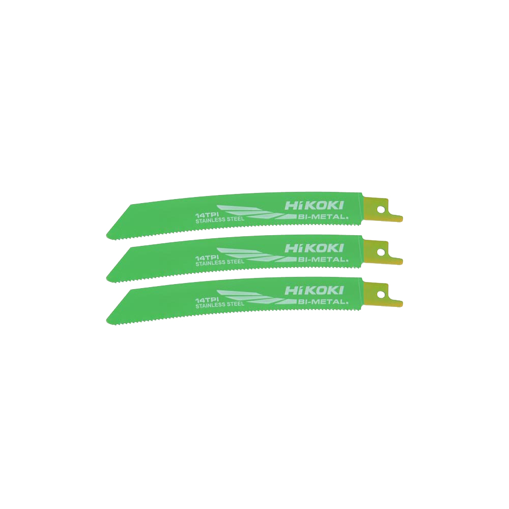 pkt3 BI-METAL SABRE SAW BLADES CURVED - 150mm X 19 X 0.9mm 14TPI