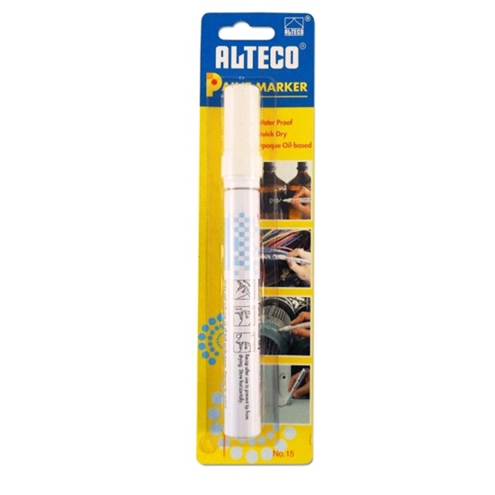 WHITE PAINT MARKER PEN-ALTECO