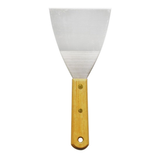 1000/100mm STAINLESS STEEL PAINT SCRAPER-WOOD HANDLE