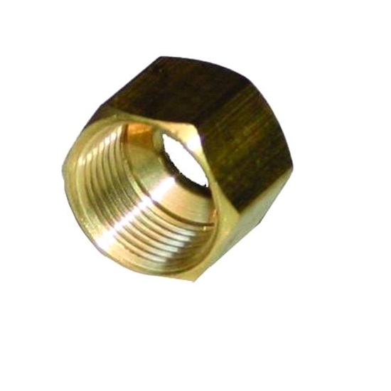 ea-3/8” BRASS COMPRESSION NUT 