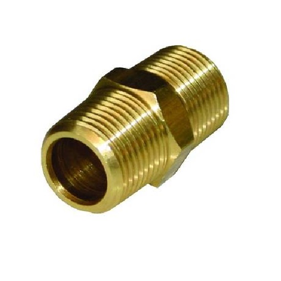 ea-1/4” BRASS HEX NIPPLE 