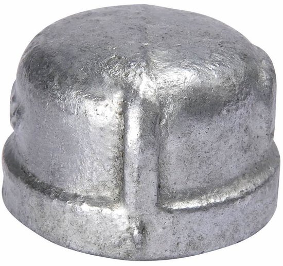 8NB BSPT Thread Malleable Cap HD Galvanised