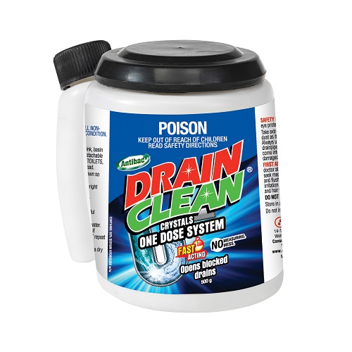 500g Drain Clean Crystals One Dose