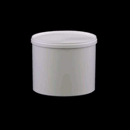 500ml WHITE PLASTIC POLYPOTwPRYOFF LID