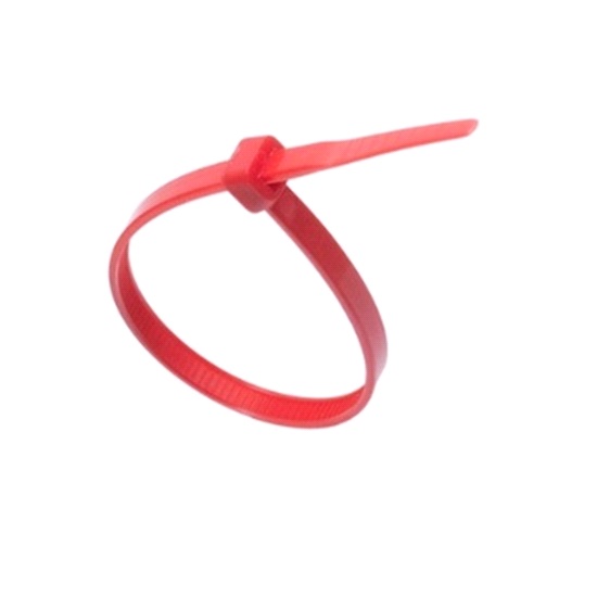 pkt100-200x4.8mm RED CABLE TIES