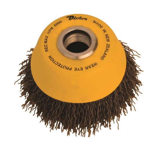 100mm 1 Row 0.30mm Crimp Wire Cup Brush