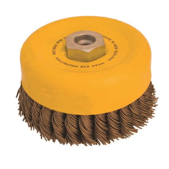 125mm 1 Row 0.50mm Twist Knot Cup Brush